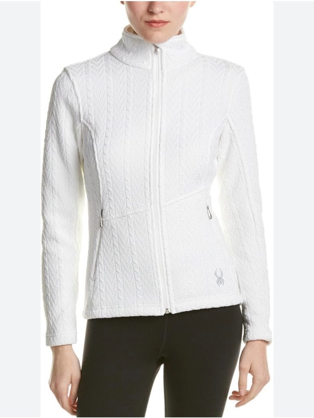 SPYDER Women’s Major Cable Core Sweater Jacket Full Zip Size Medium